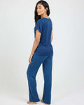 2 Pack: Women’s Pajama Set Super-Soft Short Sleeve V-Neck Top With Pants (Available in Plus Size)