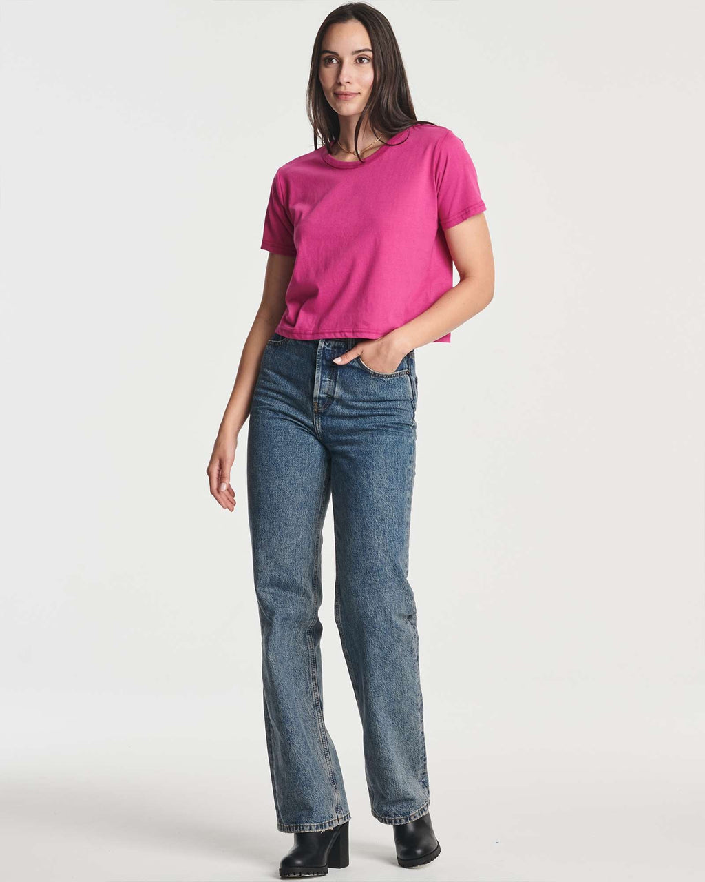 4 Pack: Women's Short Sleeve Crop Top