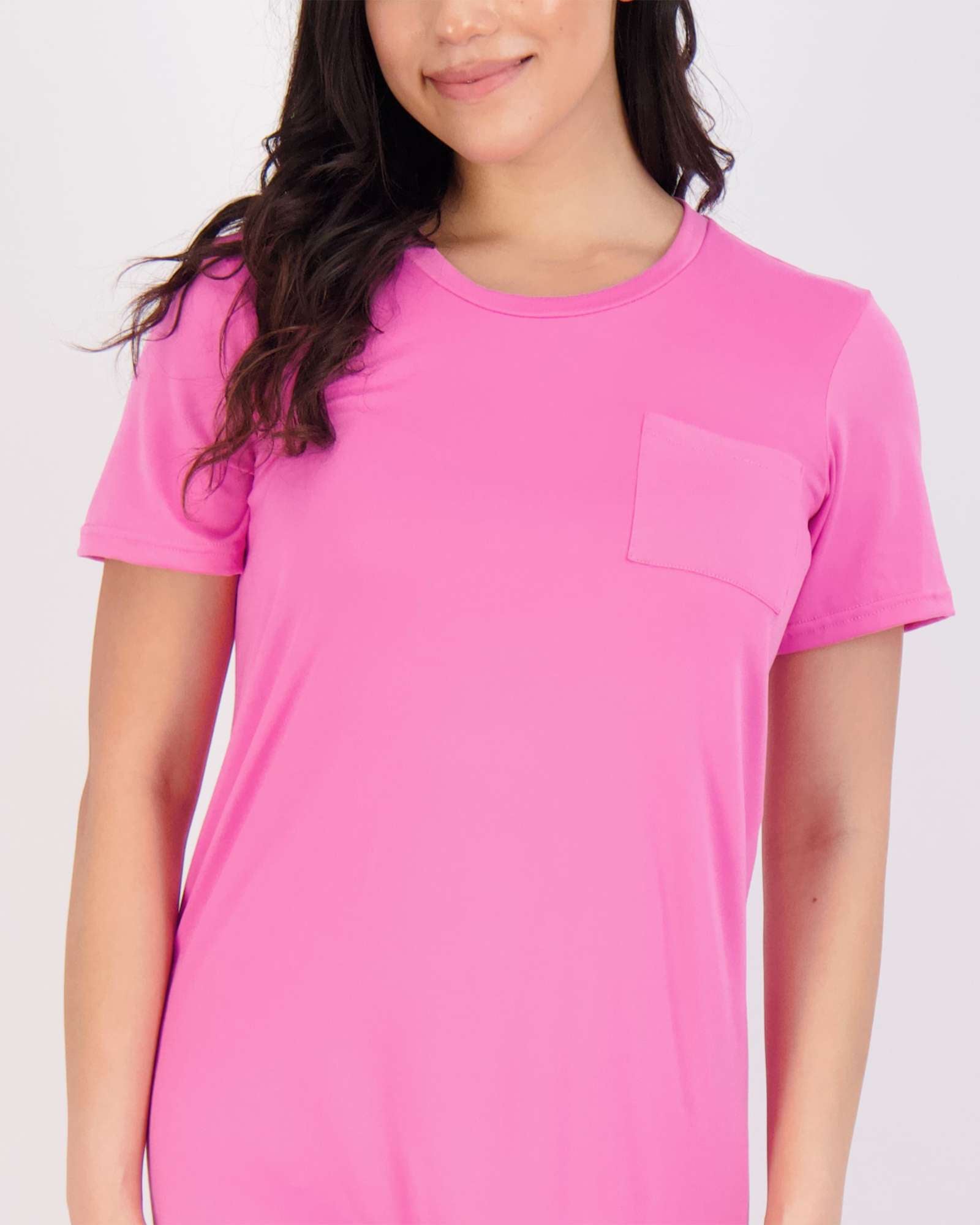 3 Pack: Womens Short-Sleeve Ultra-Soft Nightshirt Sleep Dress