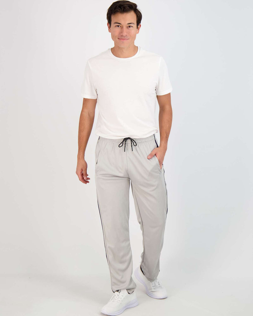 3 Pack: Mens Mesh Active Open Bottom Sweatpants
