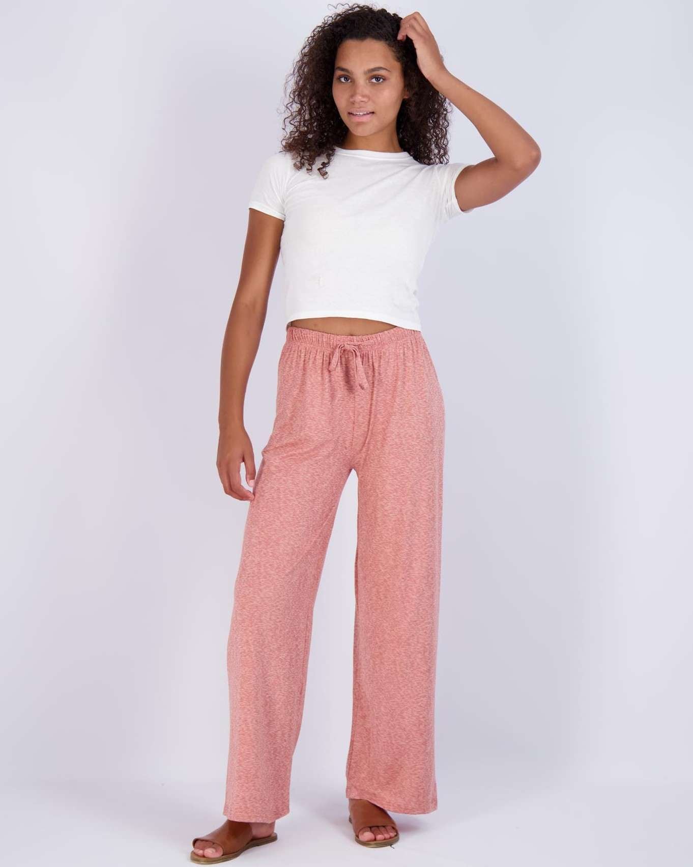 3 Pack: Womens Wide Leg Palazzo Lounge Pajama Pants