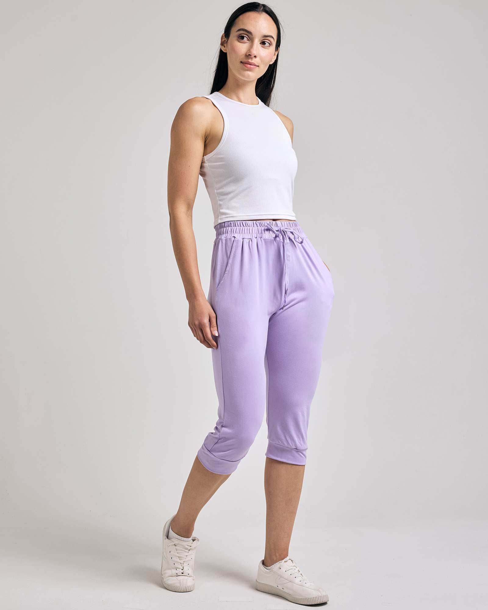 3 Pack: Women's Capri Joggers (Available in Plus Size)