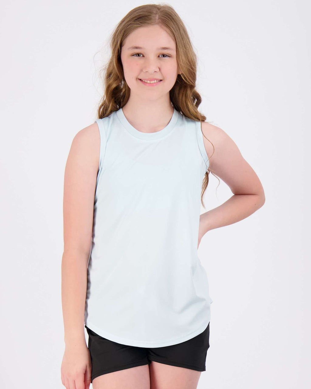 4 Pack: Girls Active Dry Fit Performance Tank Top