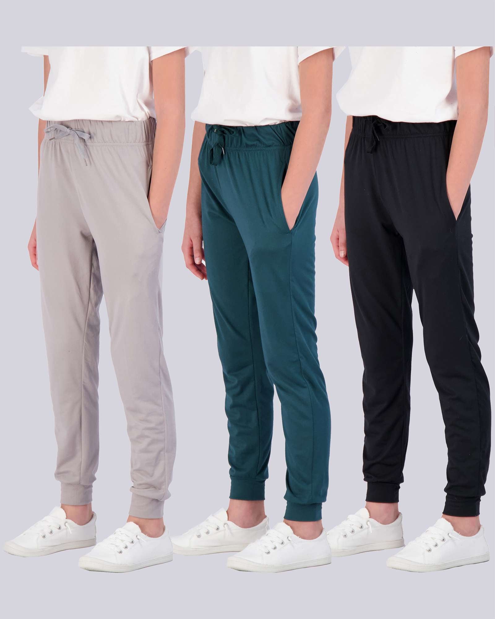 3 Pack: Girls Super-Soft Lounge Jogger Sweatpants