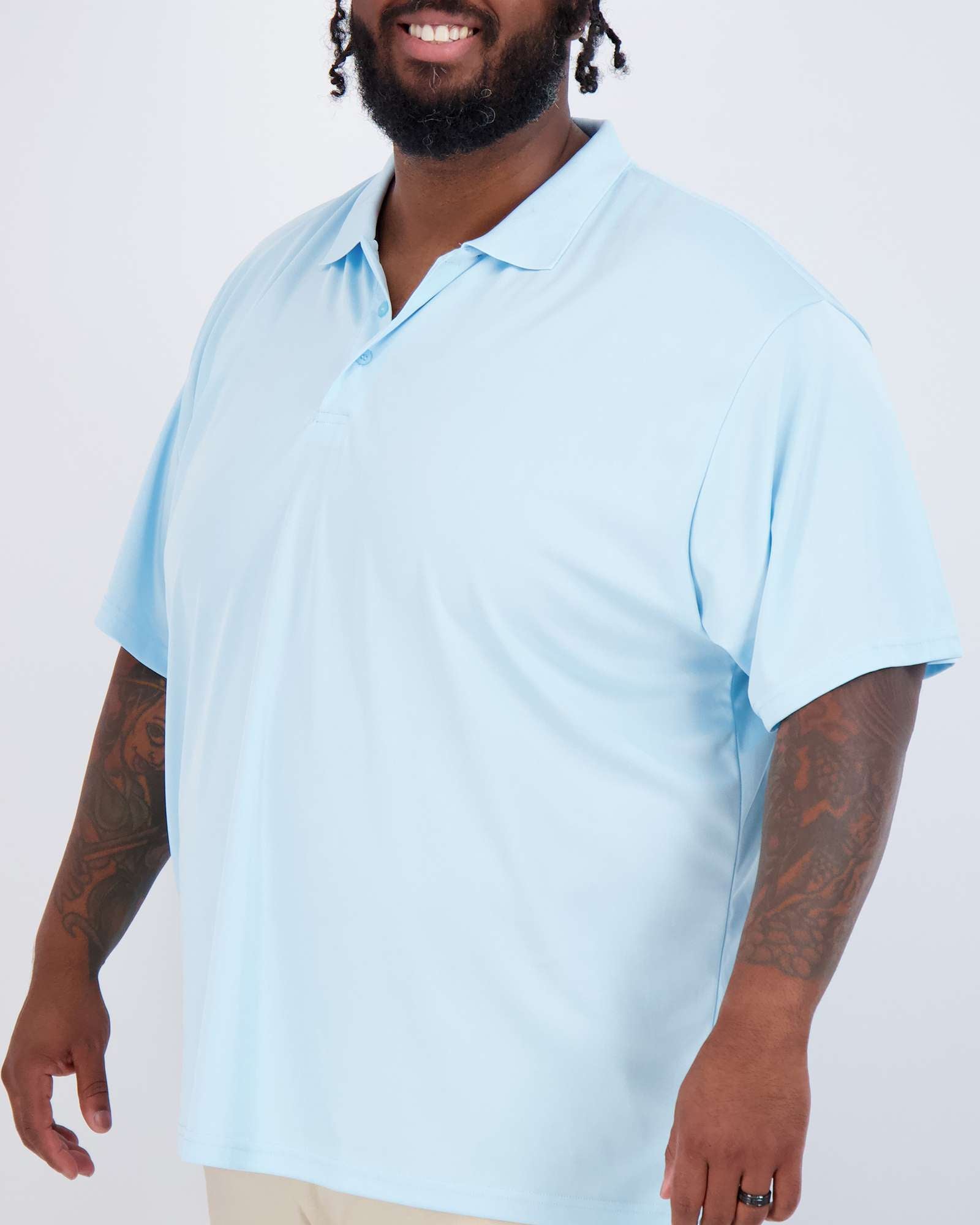 3 Pack: Mens Quick-Dry Short Sleeve Performance Polo Shirt