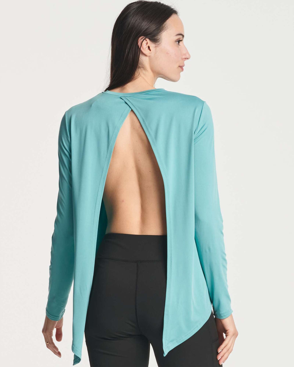 4 Pack: Women's Long-Sleeve Tie Back T-Shirt (Available in Plus Size)