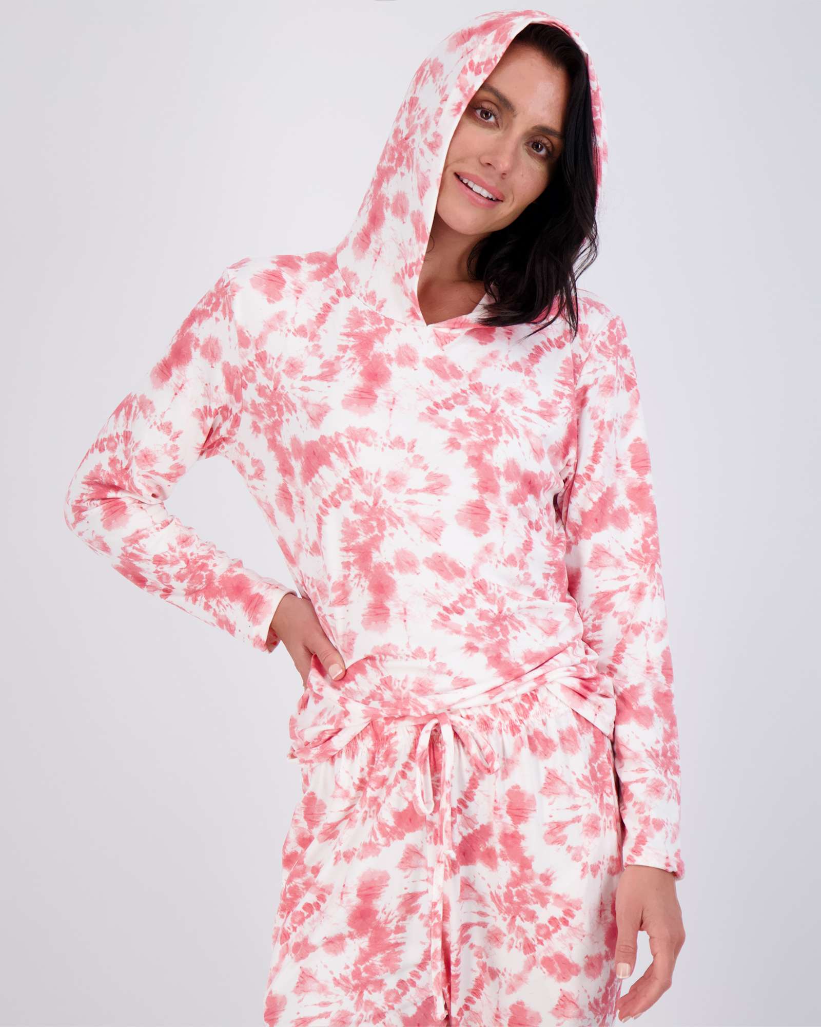 4 Piece: Womens Long Sleeve Henley & Jogger Lounge Pajama Set