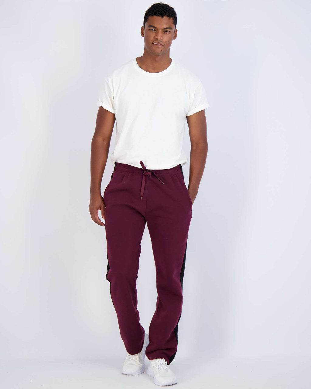 3 Pack: Mens Fleece Open Bottom Sweatpants