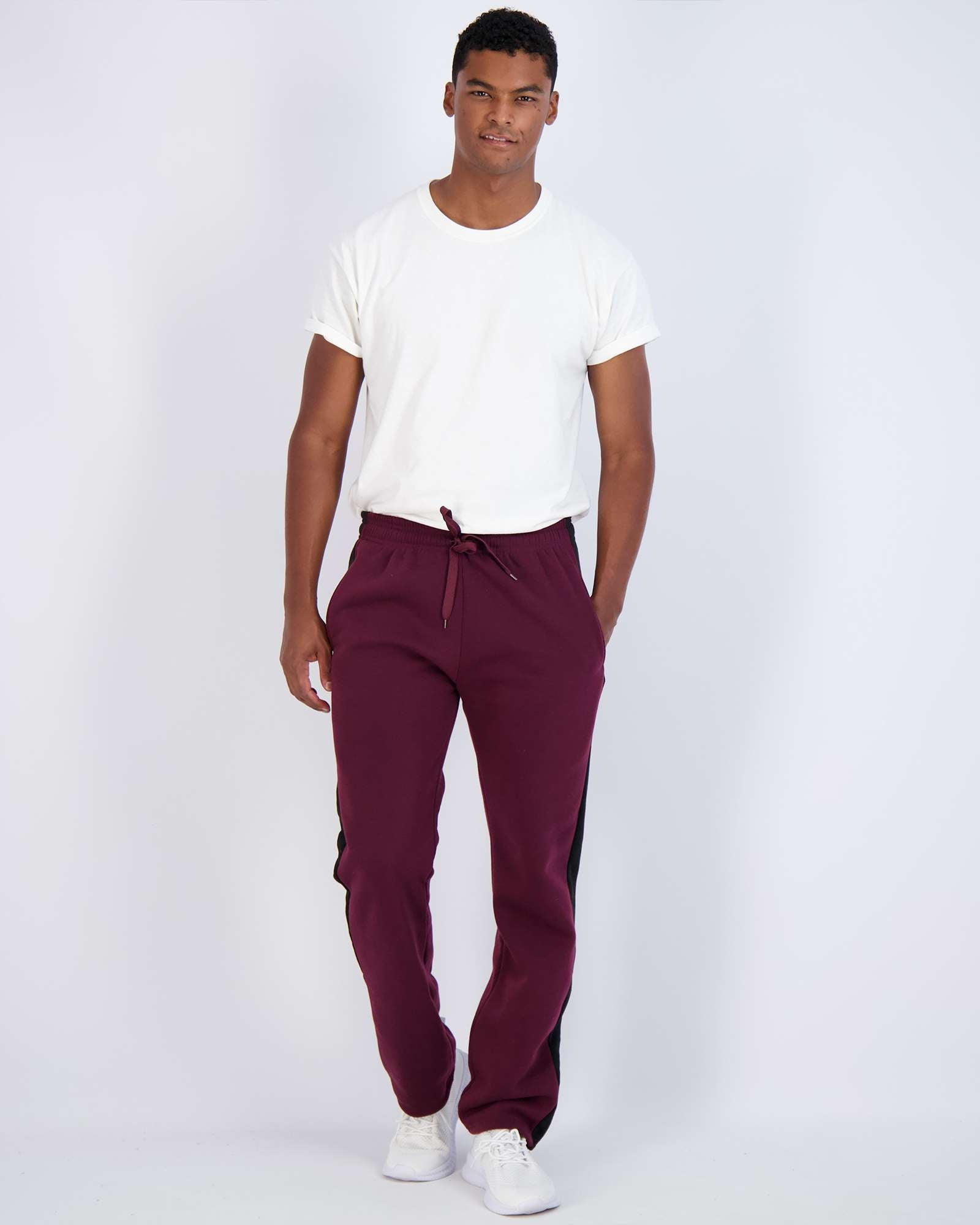 3 Pack: Mens Fleece Open Bottom Sweatpants