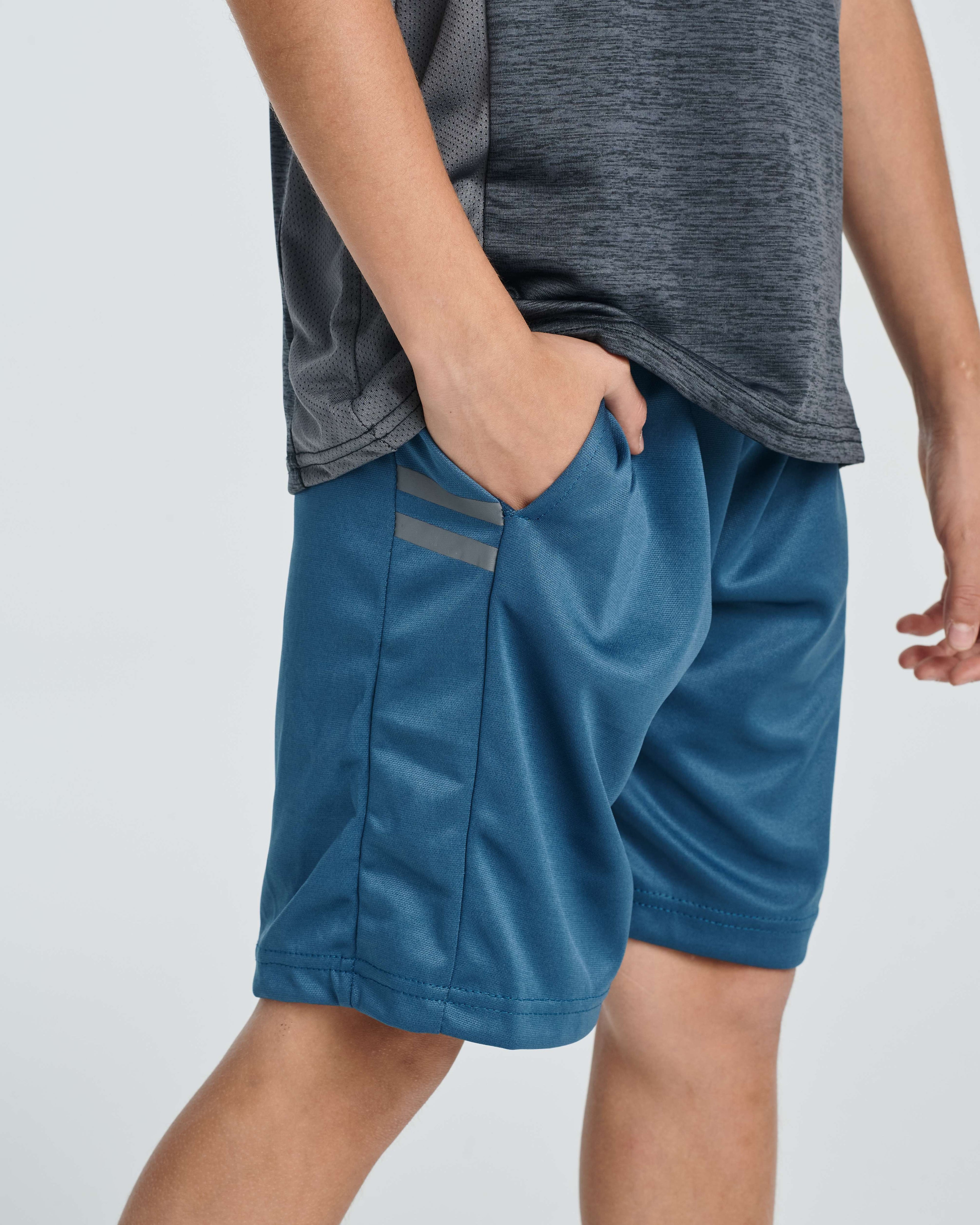 5 Pack: Boys' Athletic Basketball Shorts