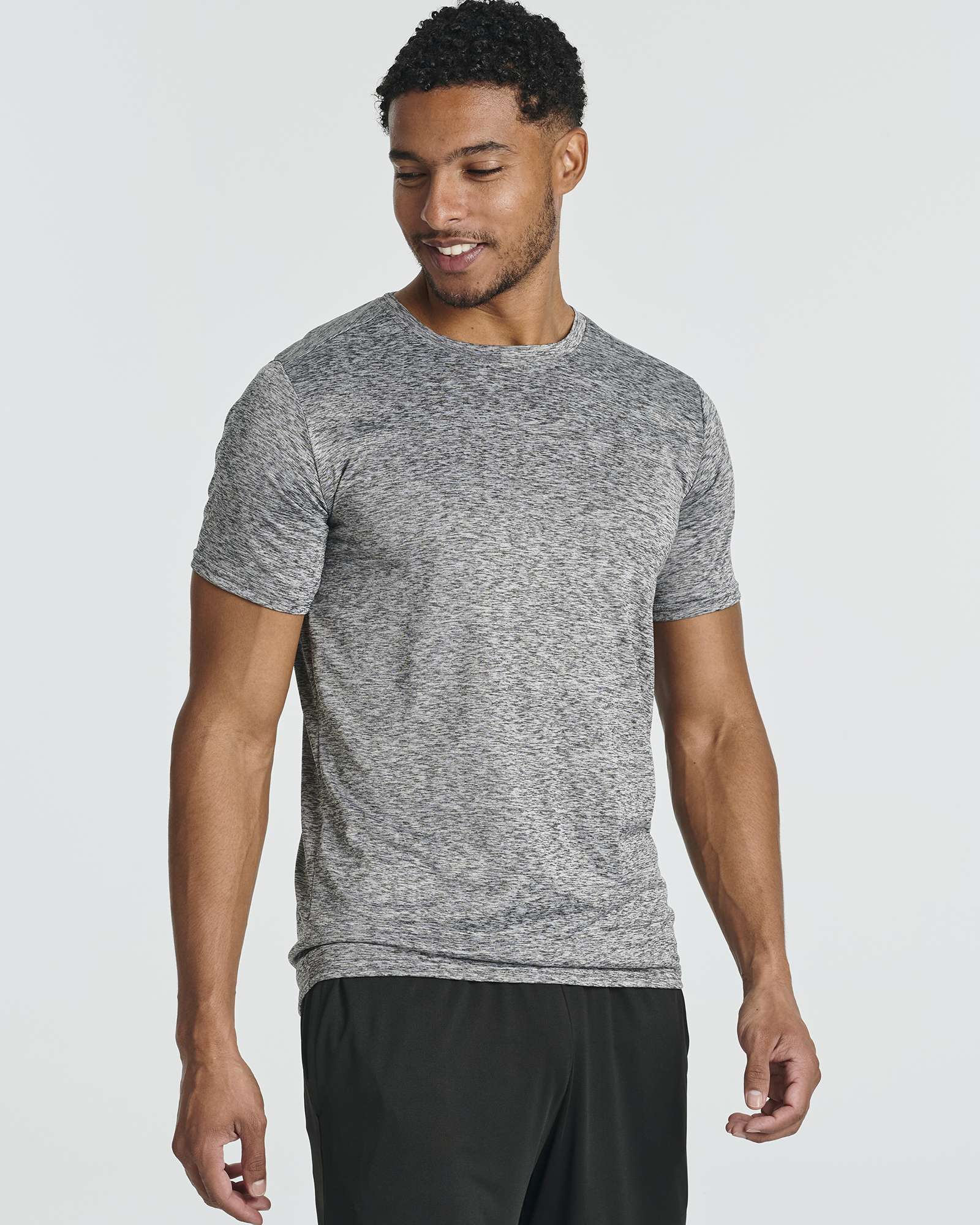 5 Pack: Mens Dry-Fit Active Crew Neck T-Shirt