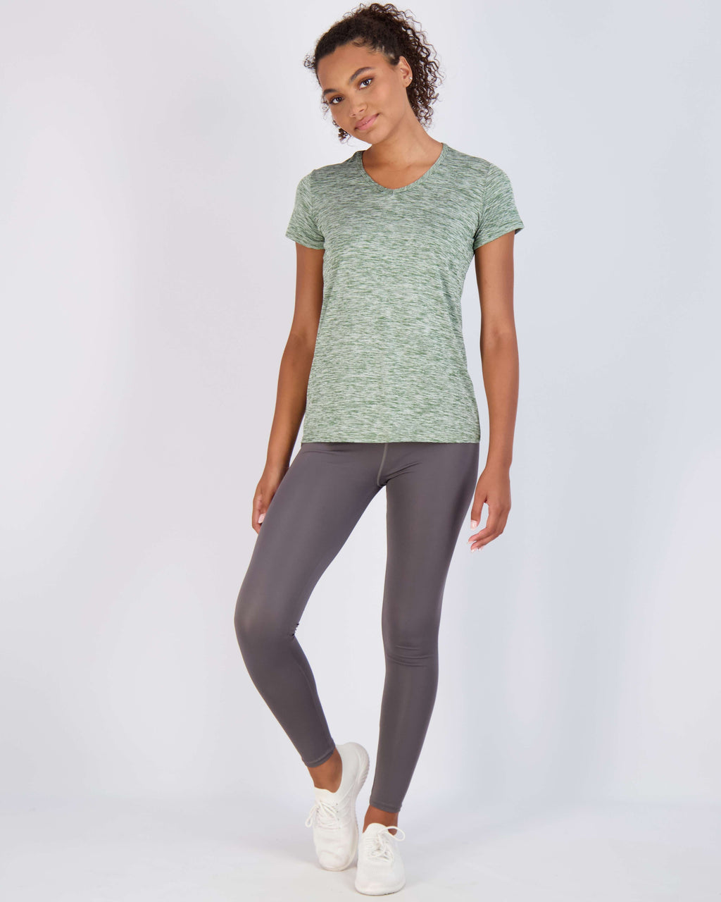 5 Pack: Womens Short Sleeve Dry-Fit V-Neck T-Shirt