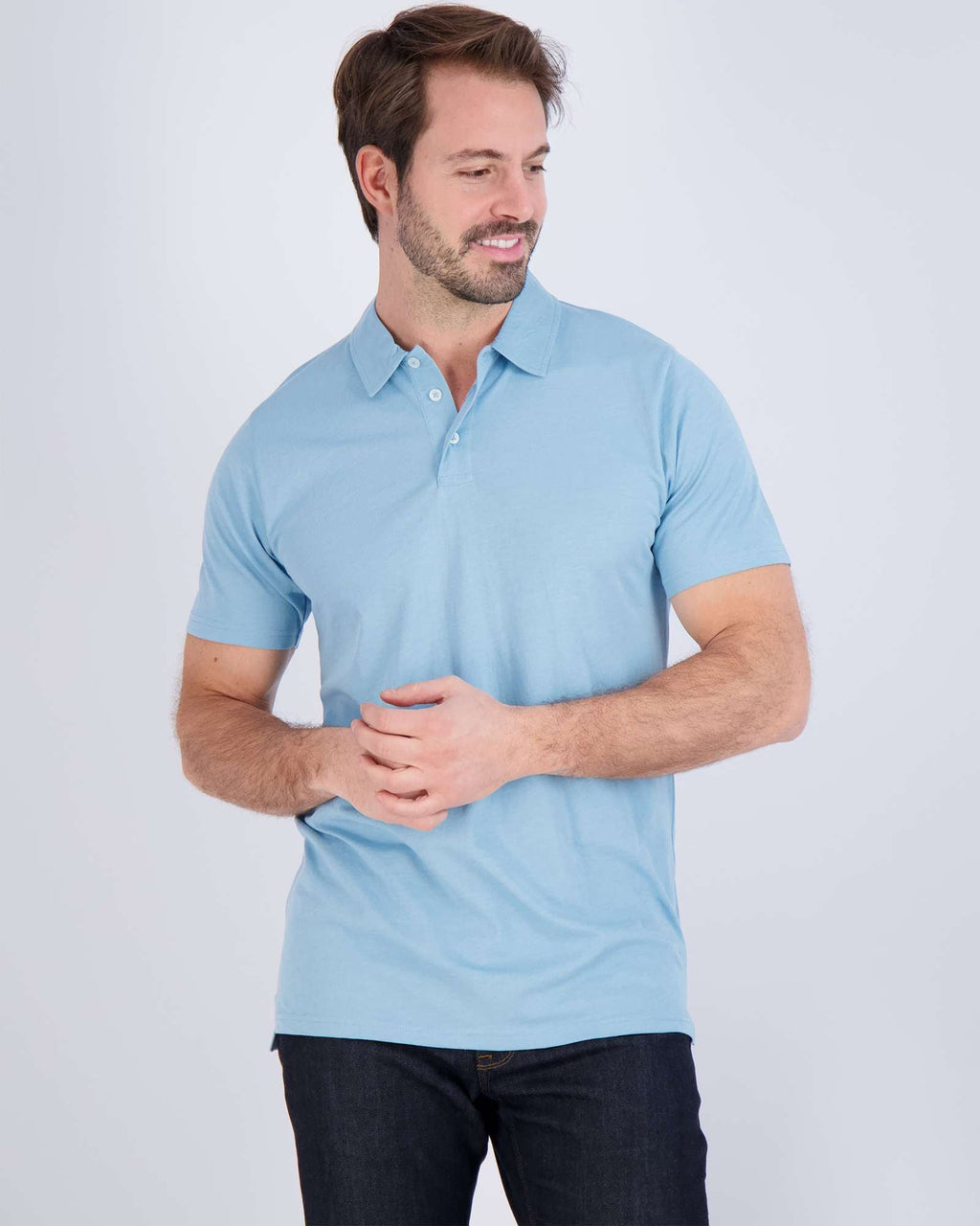 3 Pack: Men's Jersey Cotton Short Sleeve Polo Shirt