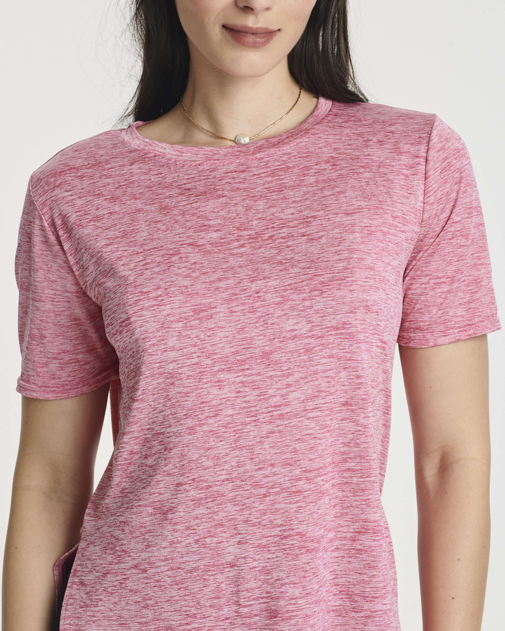 5 Pack: Women's Short Sleeve Crew Relaxed Yoga Top (Available in Plus Size)
