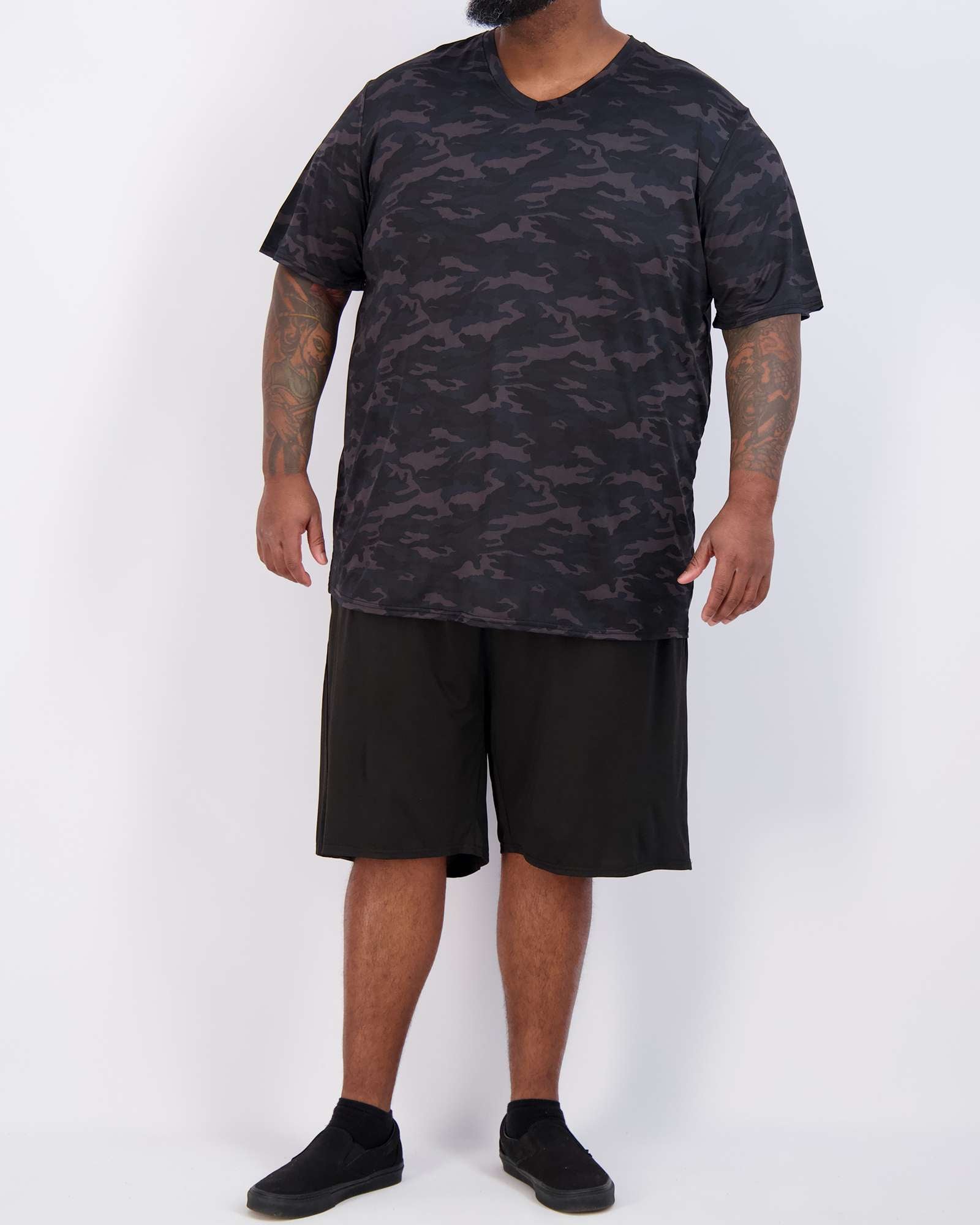 3 Pack: Men's Big & Tall V-Neck Short-Sleeve Dry-Fit T-Shirt