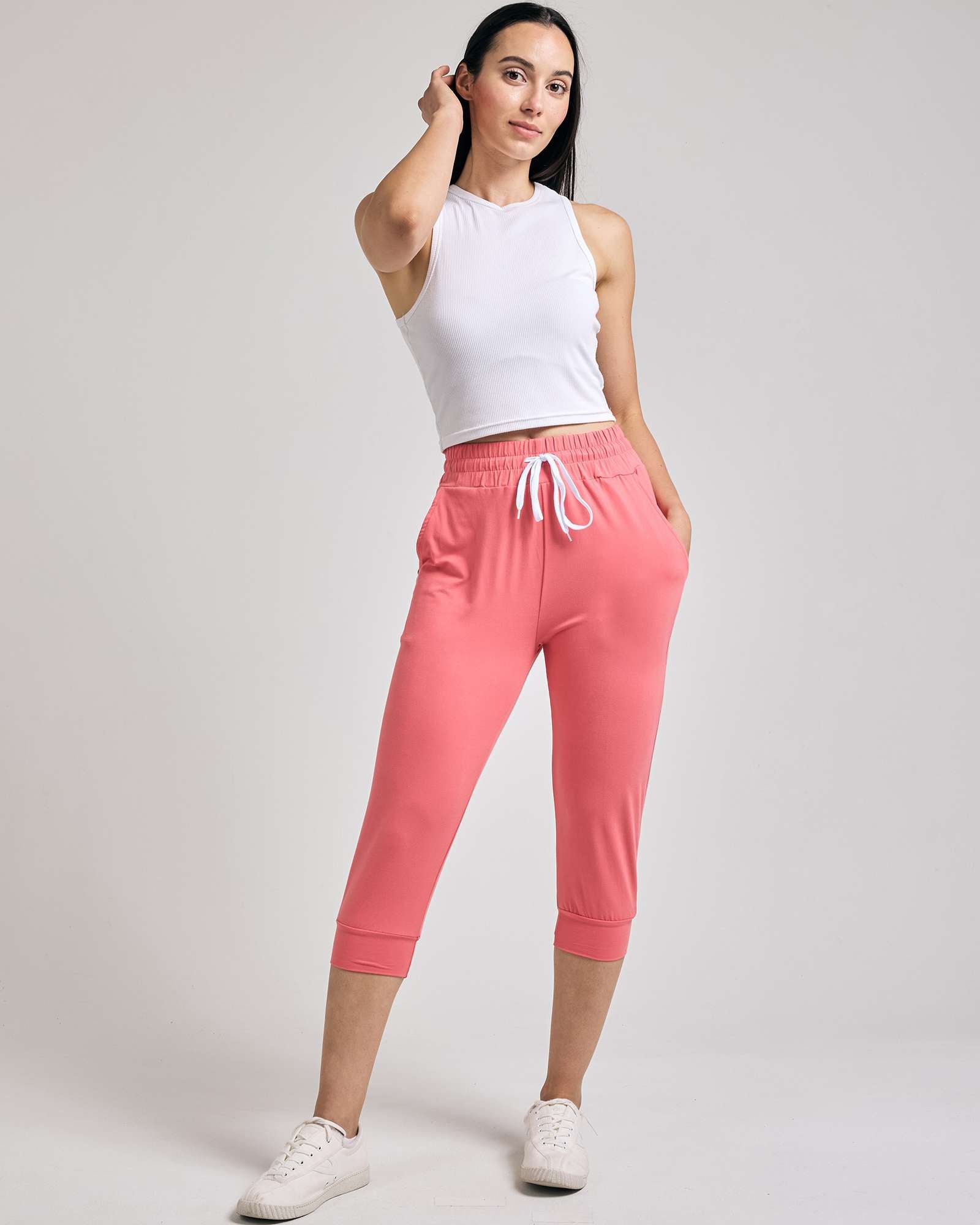 3 Pack: Women's Capri Joggers (Available in Plus Size)
