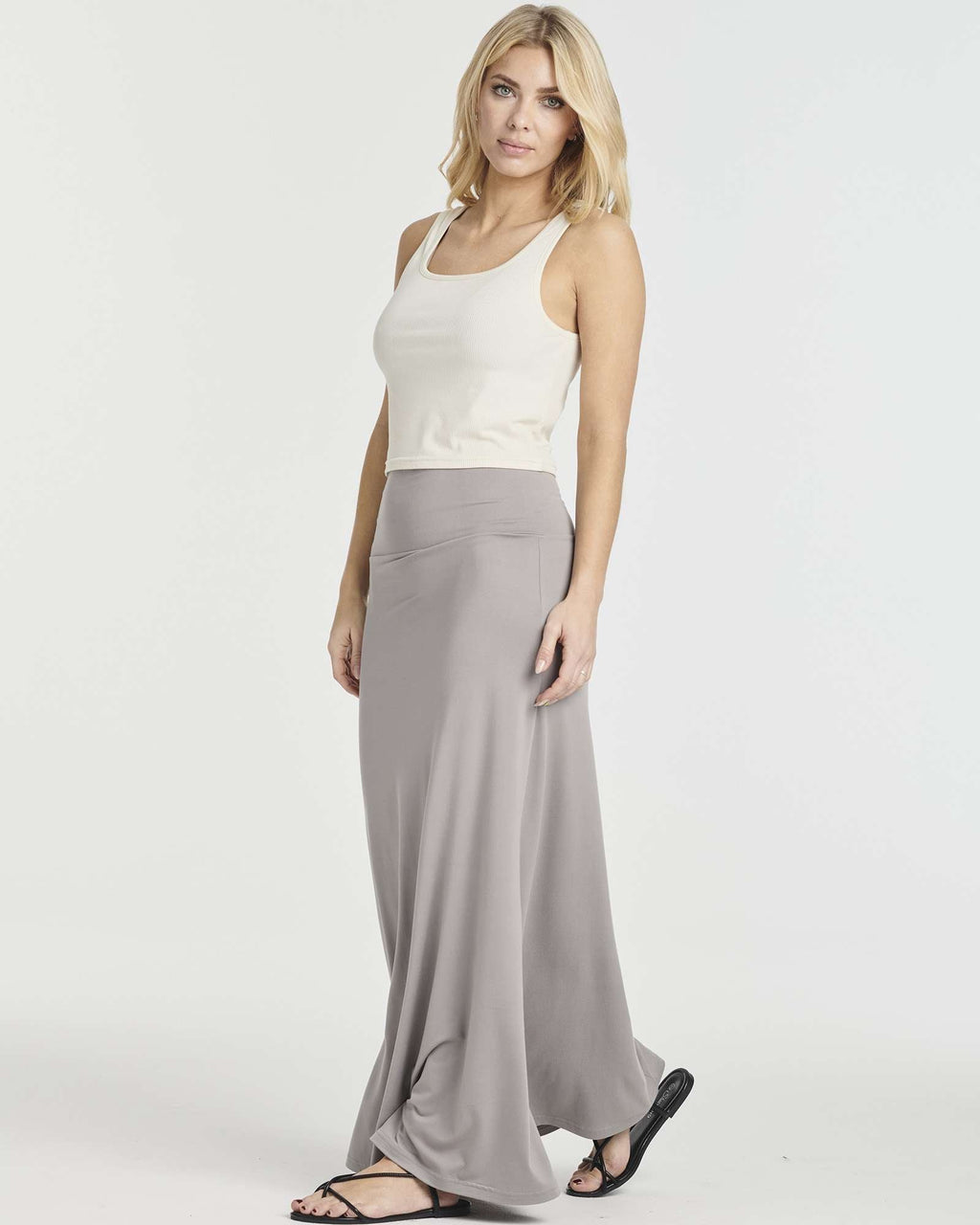 3 Pack: Women's Ultra-Soft Flowy Maxi Skirt