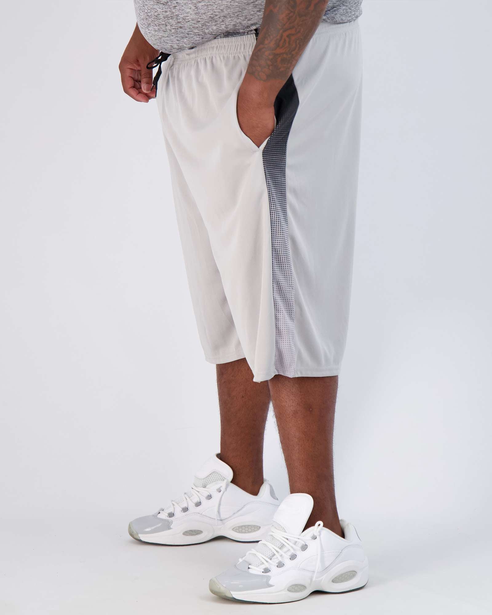 5 Pack: Mens Mesh Active Basketball Shorts (3X-5X)