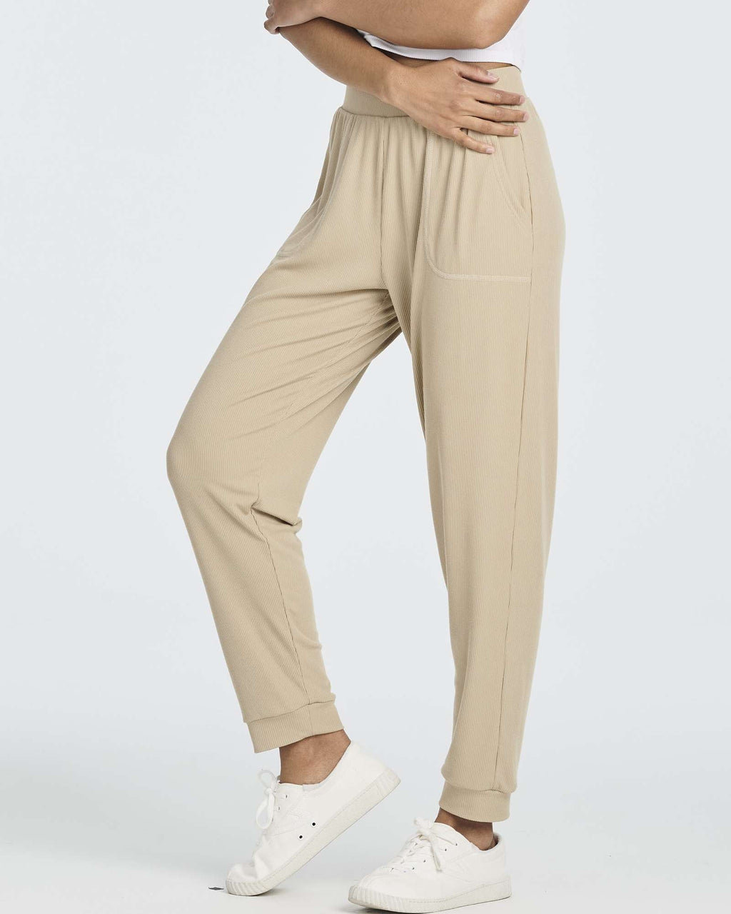 3 Pack: Women's Ribbed Lounge Jogger Sweatpants