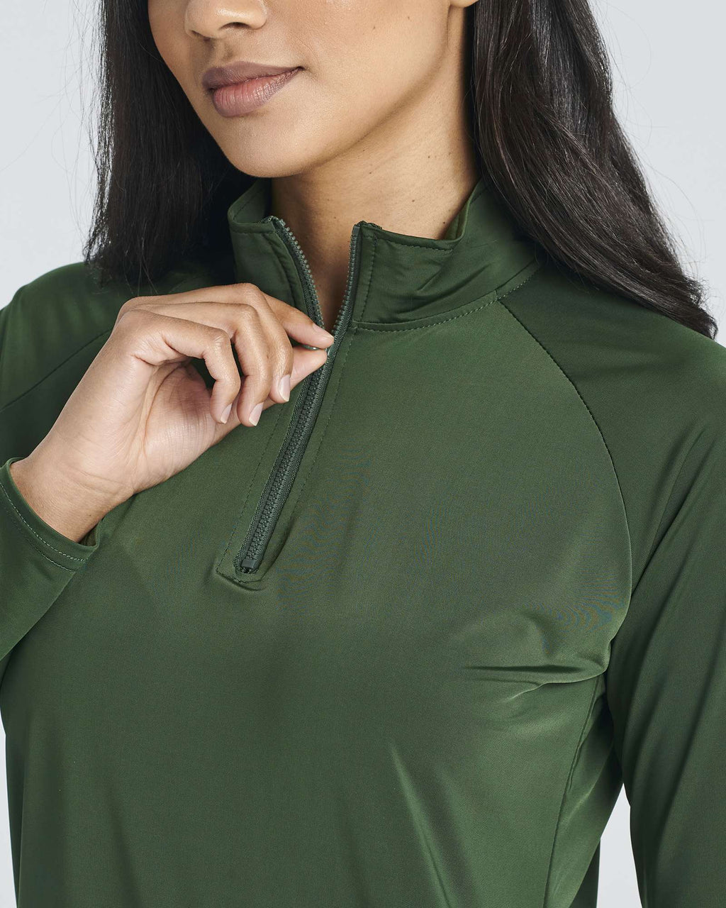 3 Pack: Women's 1/4 Zip Rash Guard Long Sleeve Swim Shirt