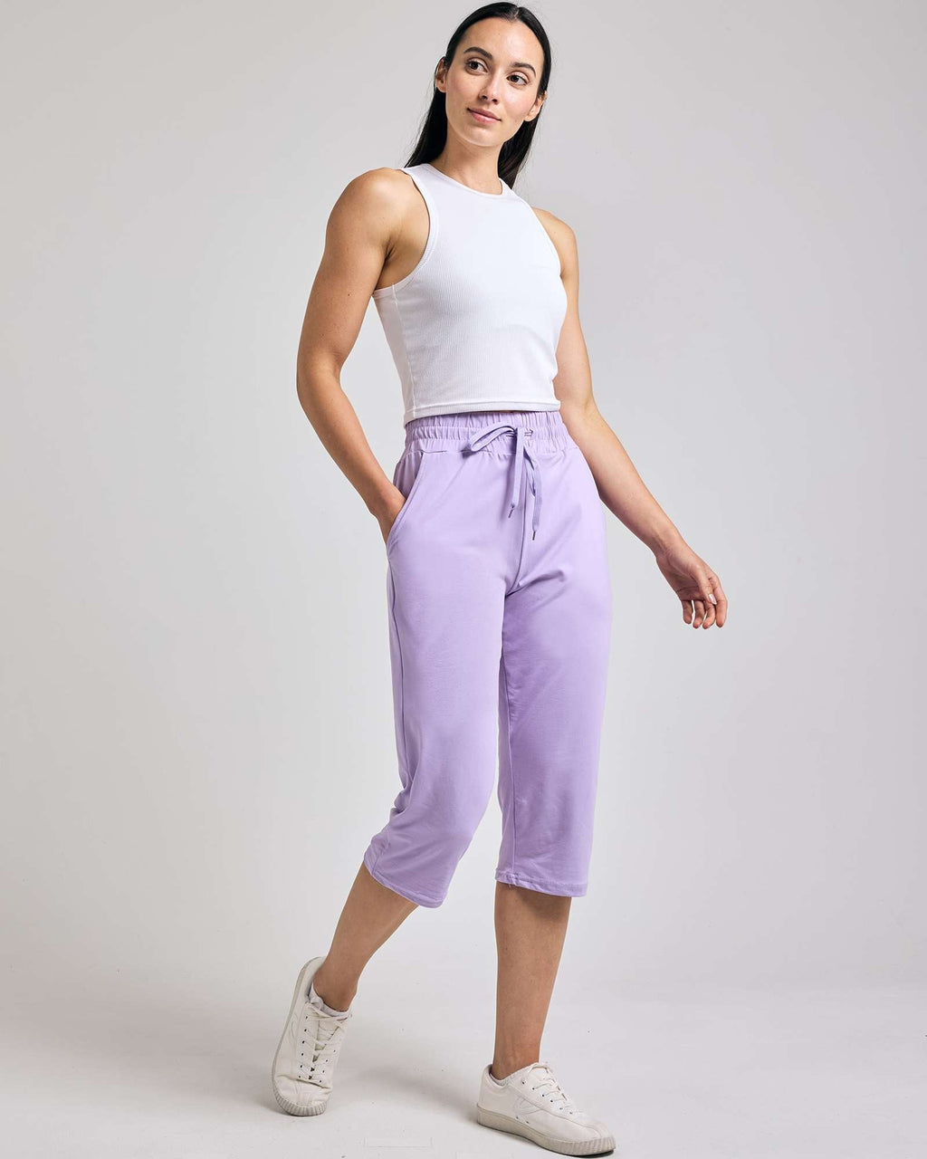 3 Pack: Women's Capri Open Bottom Sweatpants