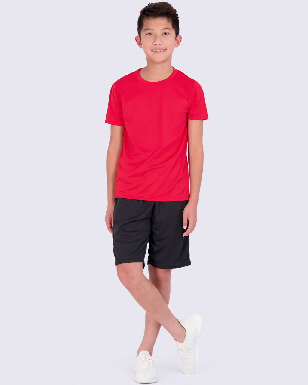 5 Pack: Boys Mesh Active Short-Sleeve T-Shirt