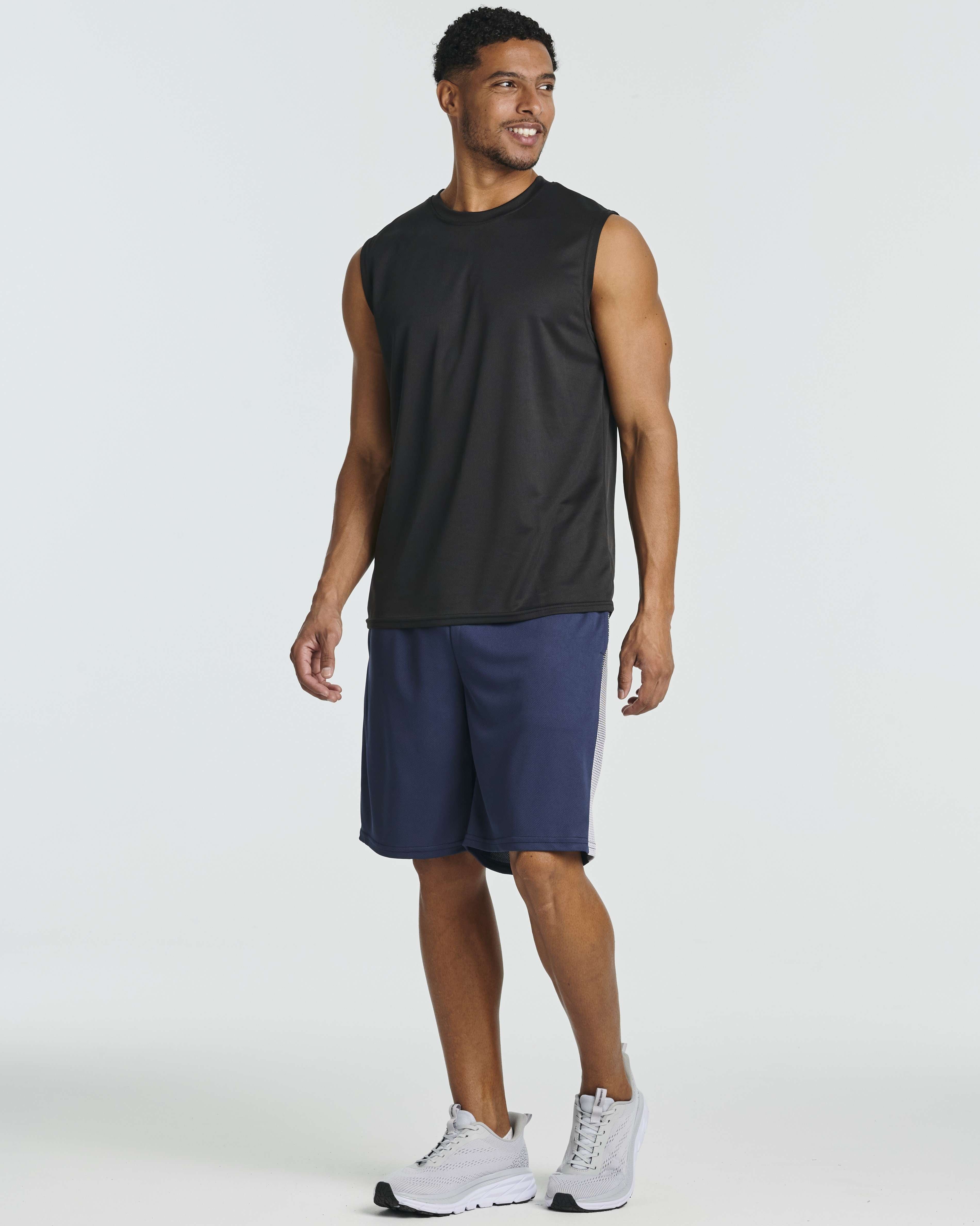 5 Pack: Men's Mesh Athletic Gym Shorts