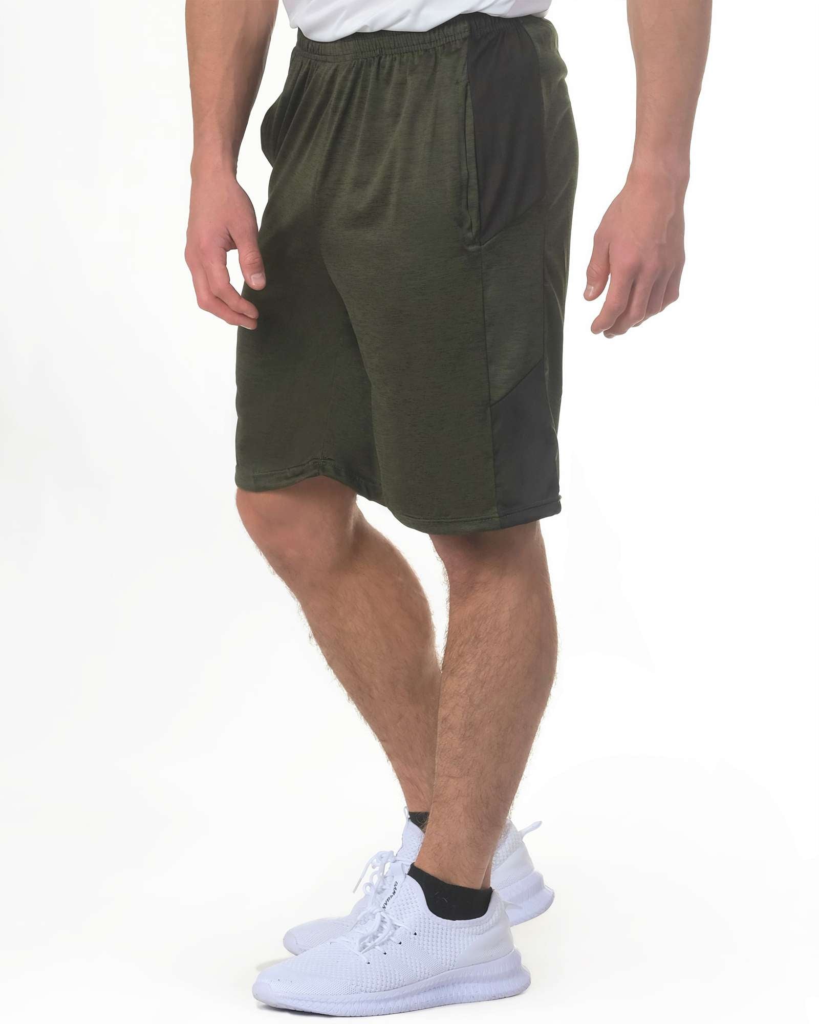 5 Pack: Mens Dry-Fit Active Performance Shorts