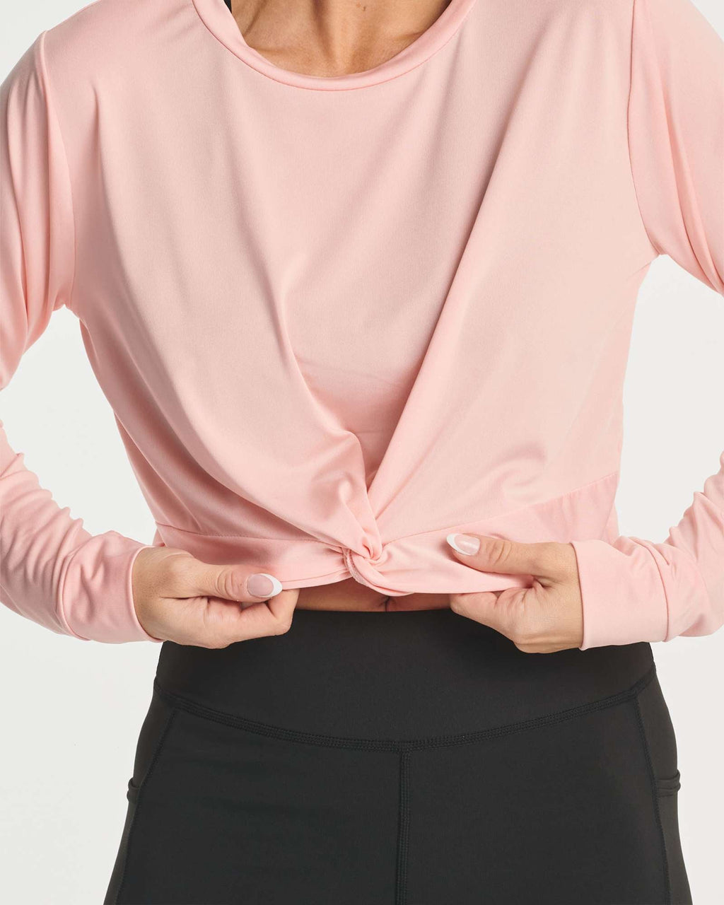 4 Pack: Women's Long-Sleeve Twist Front T-Shirt (Available in Plus Size)