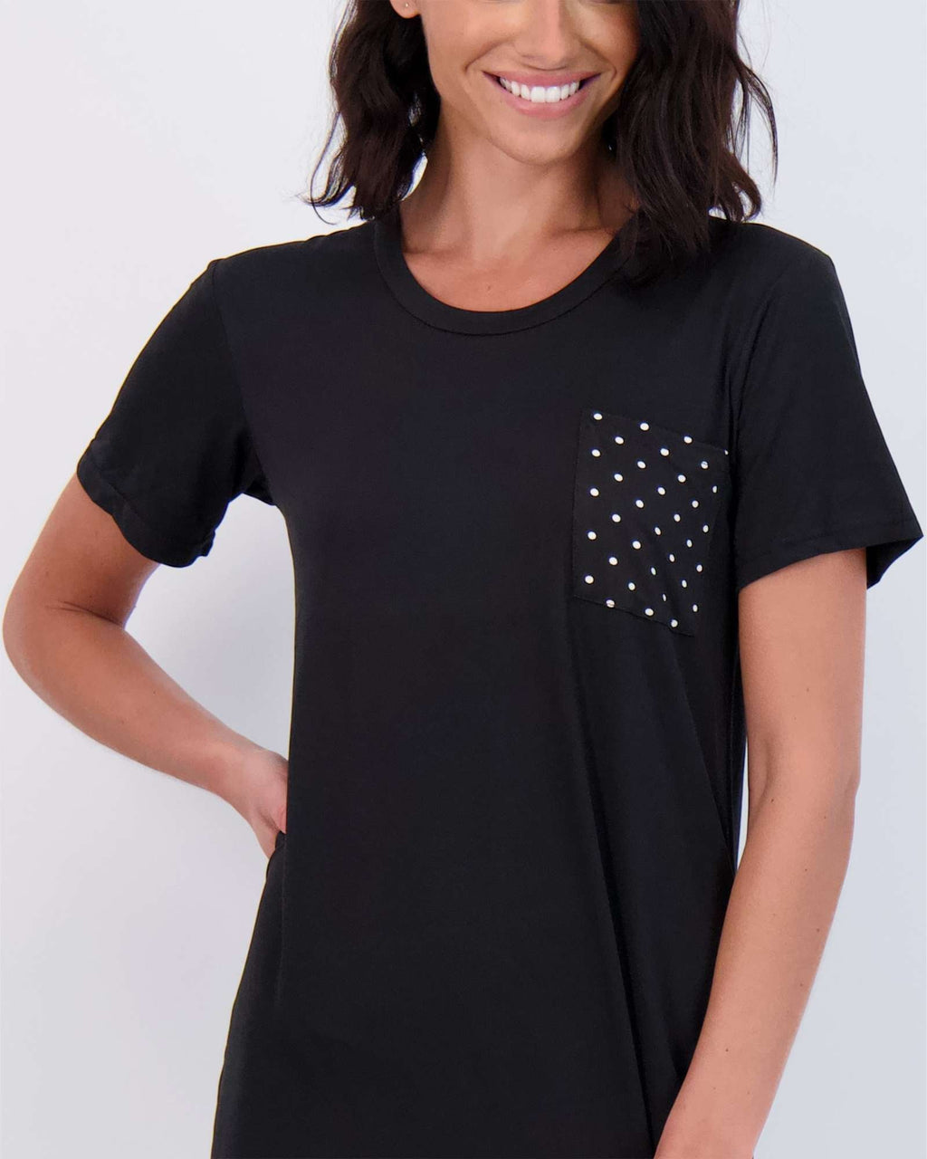 3 Pack: Womens Short-Sleeve Ultra-Soft Nightshirt Sleep Dress