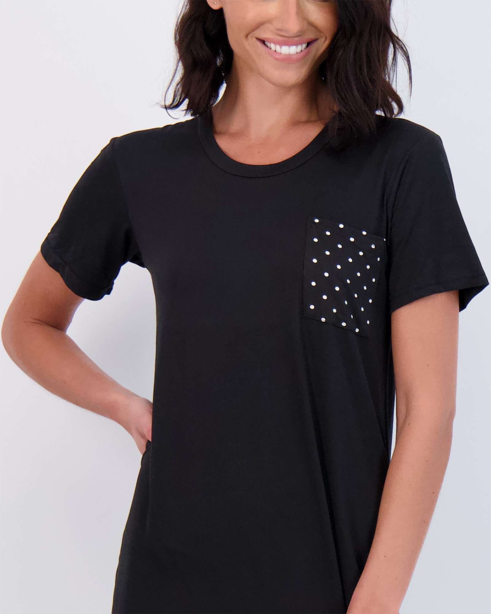 3 Pack: Womens Short-Sleeve Ultra-Soft Nightshirt Sleep Dress