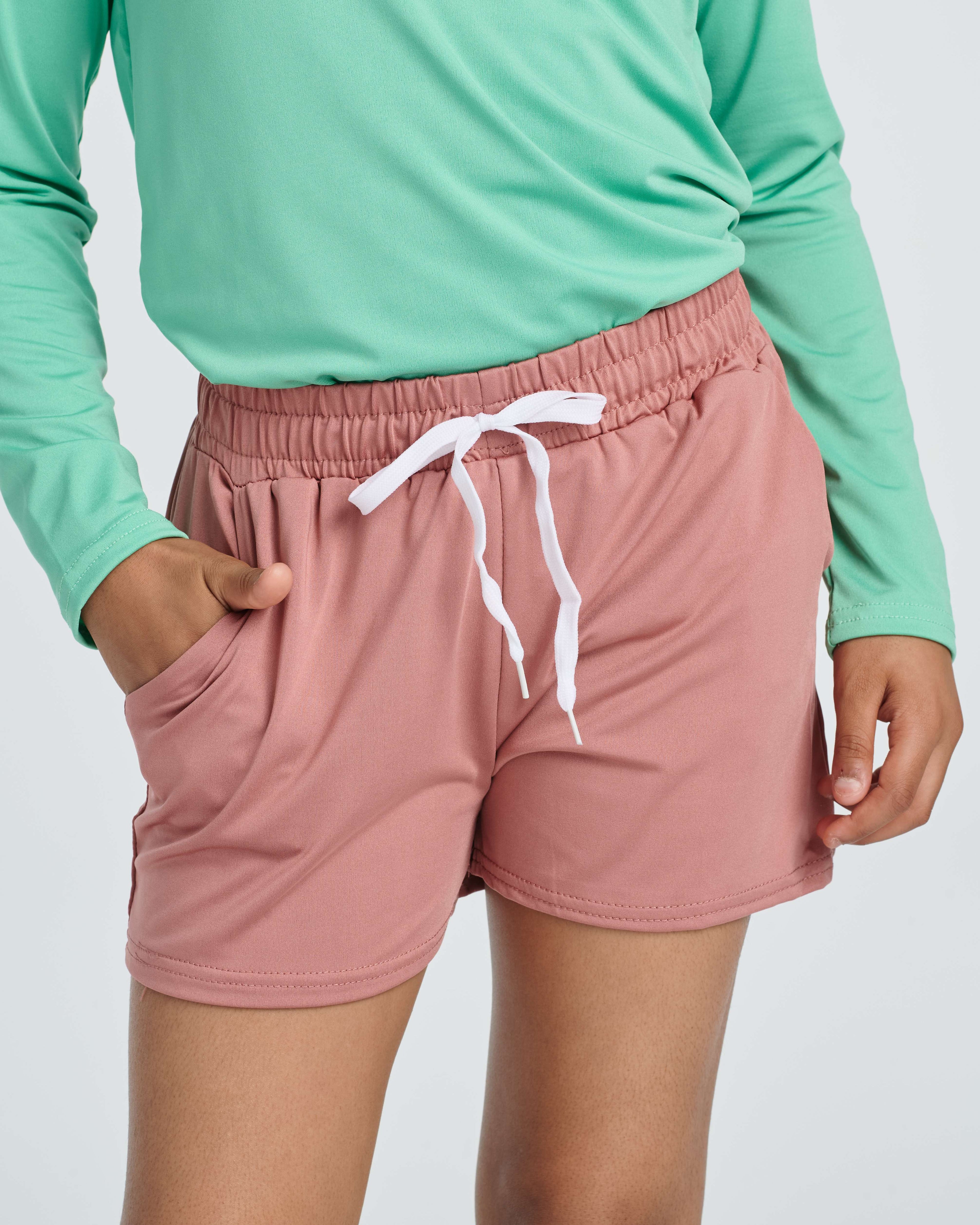 4 Pack: Girls Dry-Fit Active Shorts