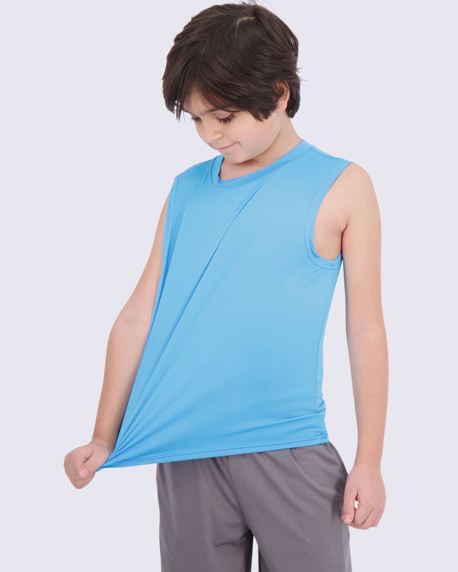 5 Pack: Boys Dry-Fit Active Tank Top
