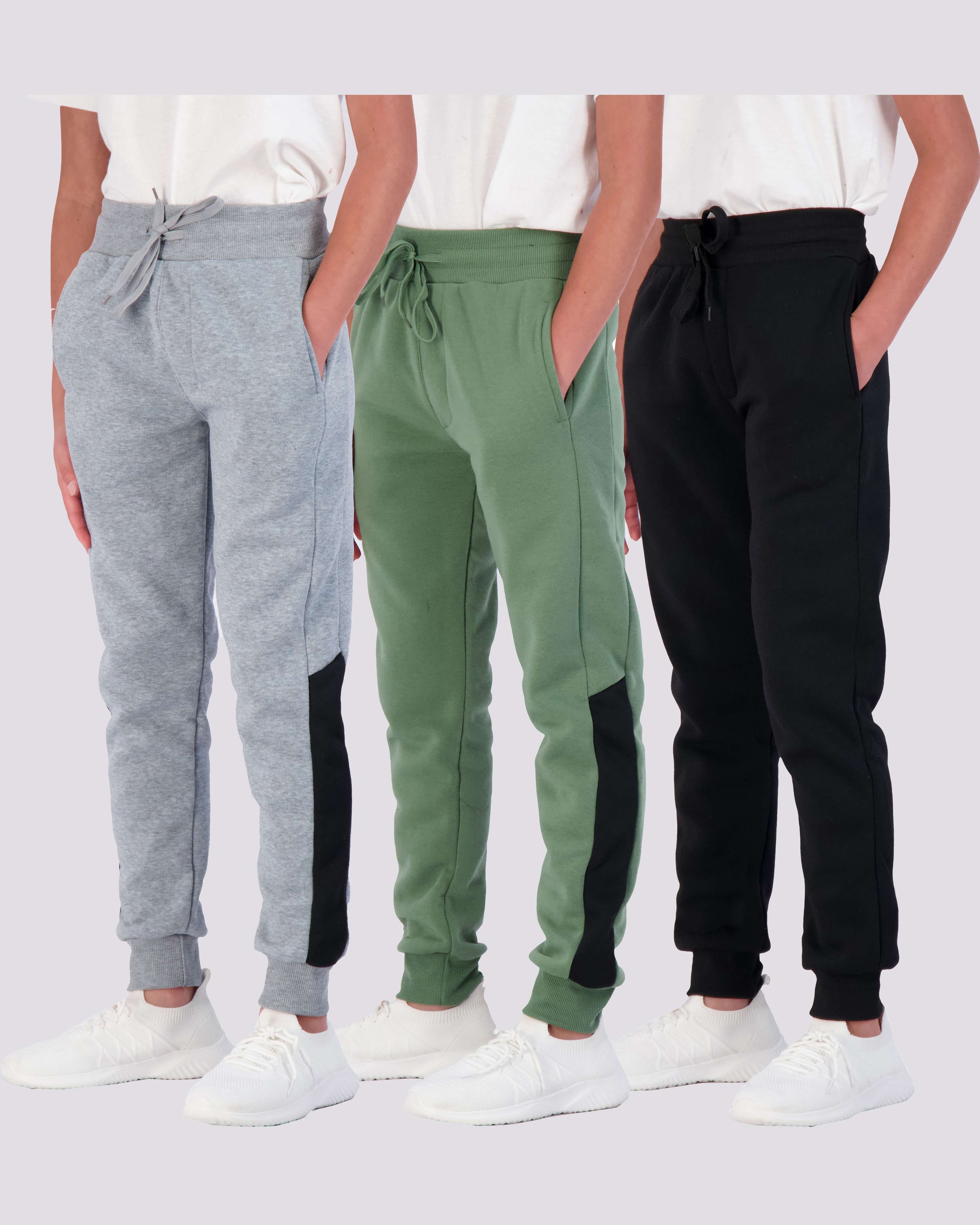 3 Pack: Boys Fleece Jogger Sweatpants