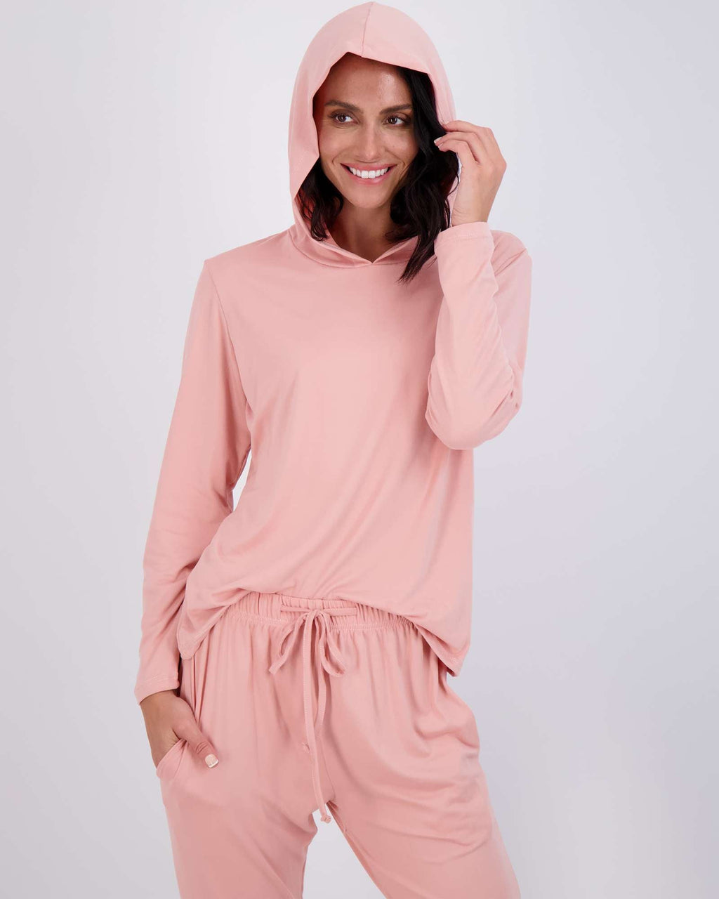 4 Piece: Womens Long Sleeve Henley & Jogger Lounge Pajama Set