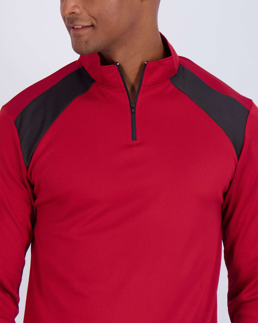 3 Pack: Mens Mesh Active Quarter Zip Pullover