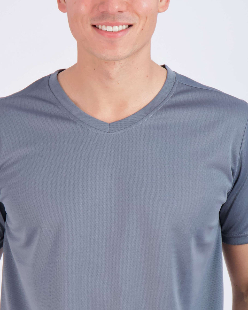 5 Pack: Mens V-Neck Mesh Active Short Sleeve T-Shirt (Available in Big & Tall)