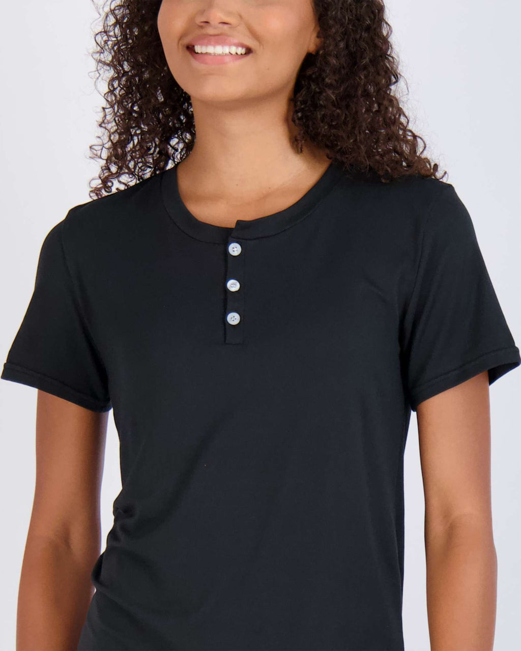 3 Pack: Womens Short Sleeve Henley Nightshirt Nightgown Sleep Dress