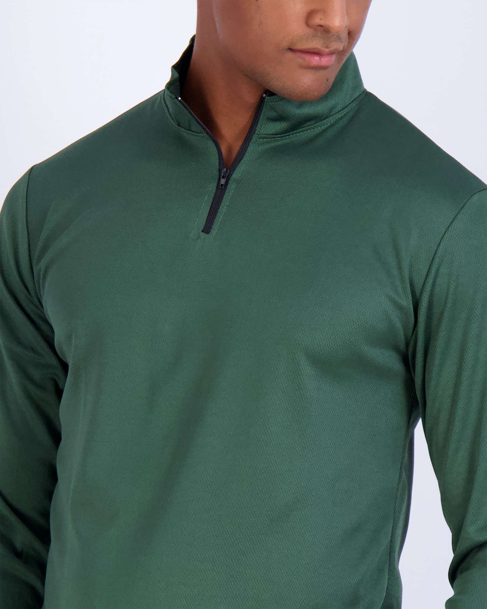3 Pack: Mens Mesh Active Quarter Zip Pullover