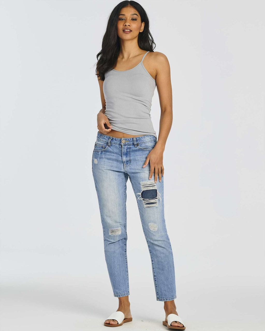 5 Pack: Women's Ribbed Spaghetti Strap Camisole