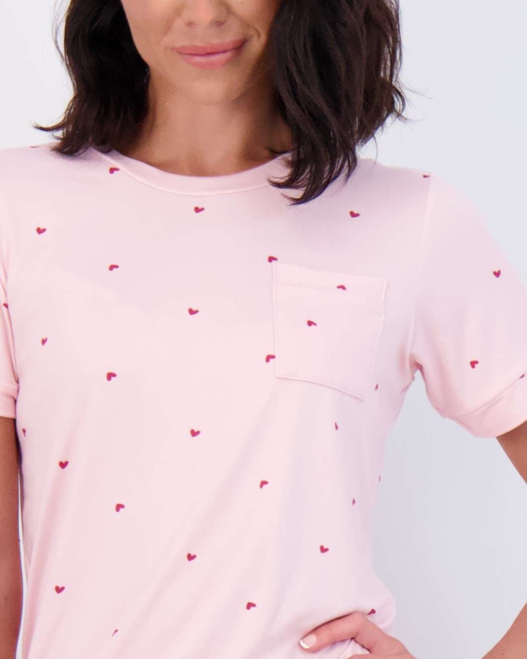 4 Piece: Womens Short Sleeve with Shorts Pajama Set