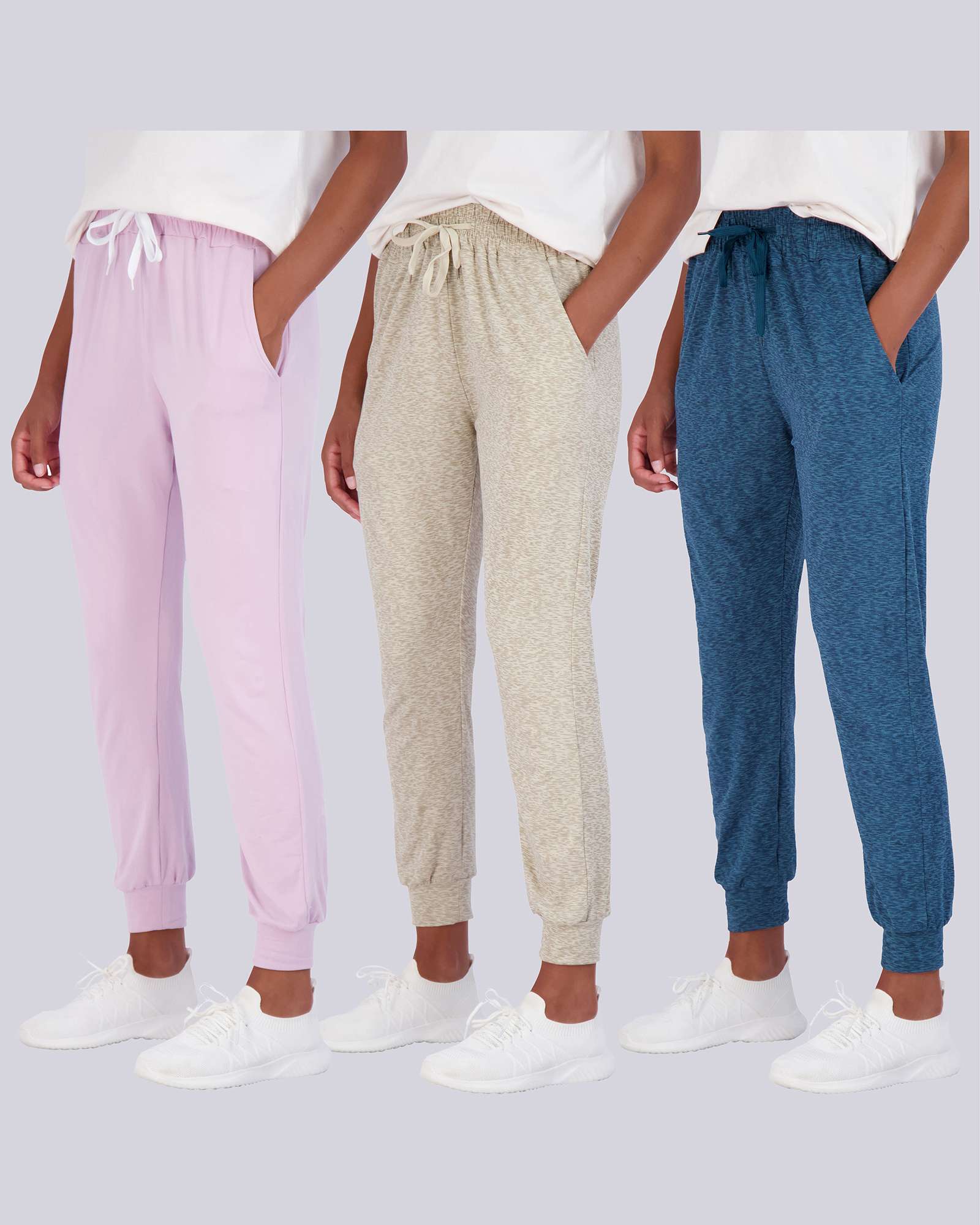 3 Pack: Womens Ultra-Soft Lounge Joggers