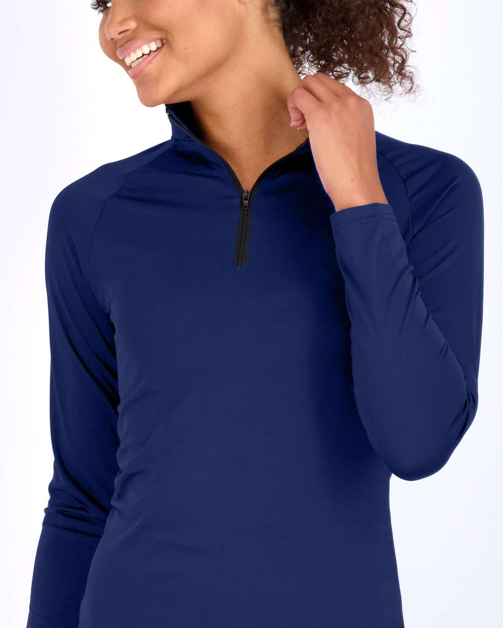 3 Pack: Womens Dry-Fit Active Long Sleeve Quarter Zip