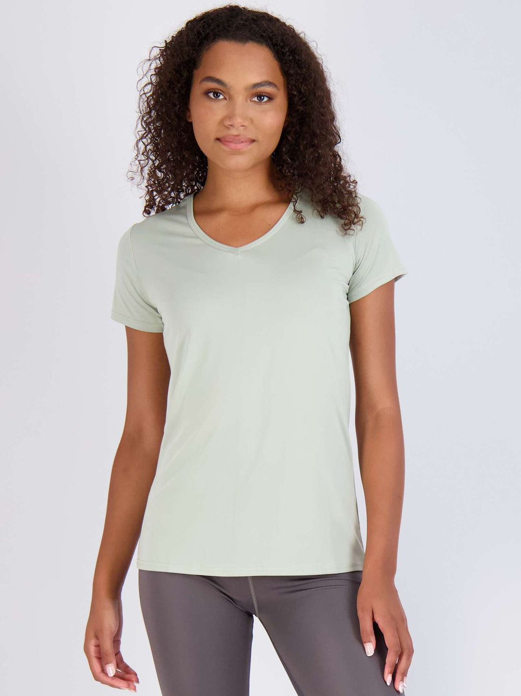 5 Pack: Womens Short Sleeve Dry-Fit V-Neck T-Shirt