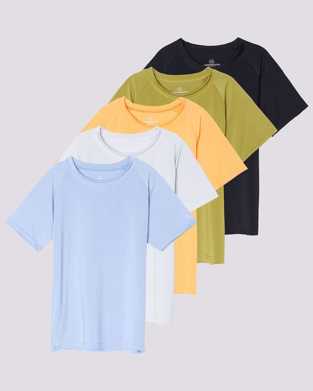 5 Pack: Girls' Short Sleeve UPF Rashguard Shirt