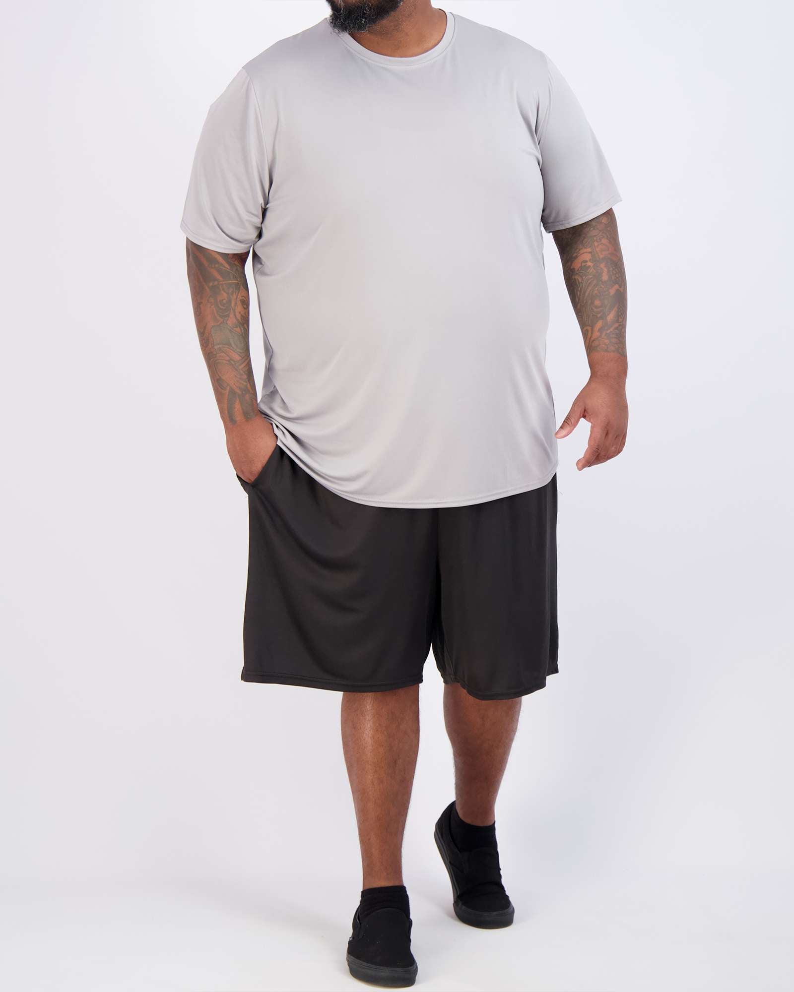 3 Pack: Men’s Big & Tall Dry-Fit Short-Sleeve Crew Neck T-Shirt