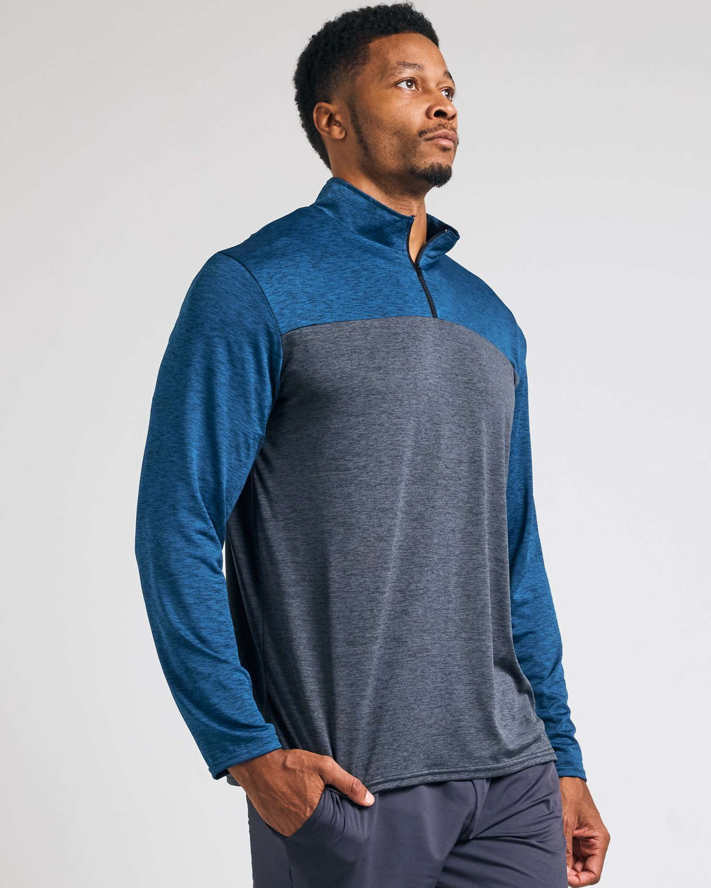 3 Pack: Mens Active Dry-Fit Quarter Zip Pullover