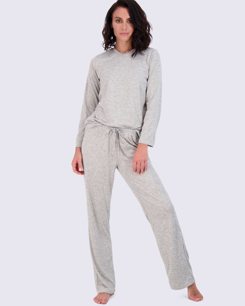2 Pack: Women’s Pajama Set Super-Soft Long Sleeve Top With Pants