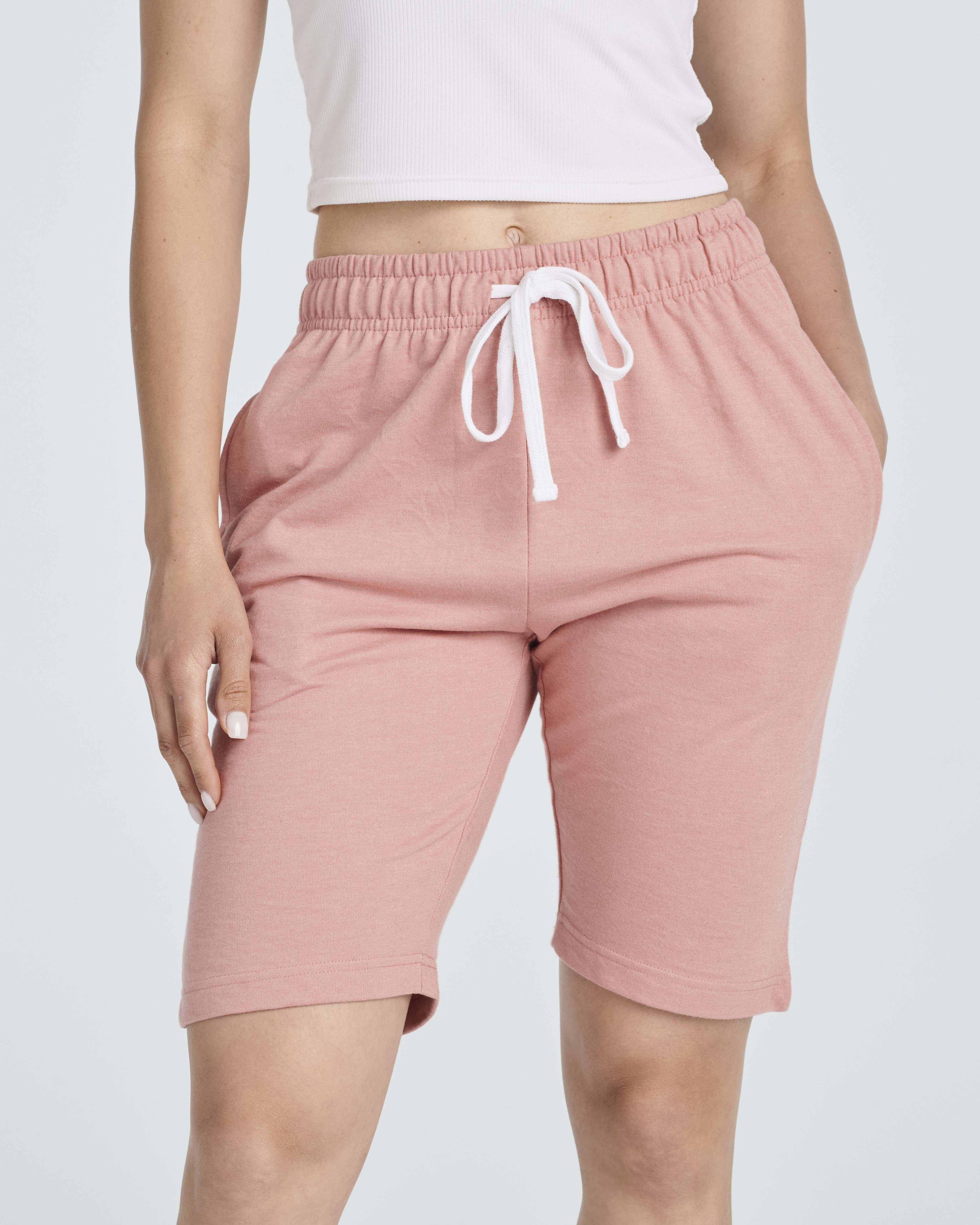 3 Pack: Womens French Terry 9" Bermuda Shorts