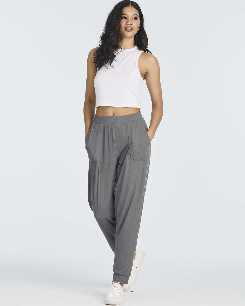 3 Pack: Women's Ribbed Lounge Jogger Sweatpants